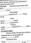 Bradley's Citgo Convenience Store menu