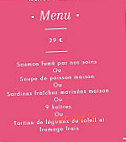 Le Coste Mor menu