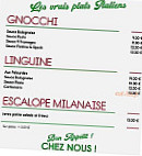 L'etna menu