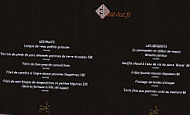 Le Bellevue menu