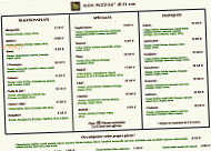 Pizzas, Salades Cie menu