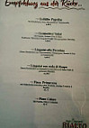 Eiscafe Bistrorante Rialto menu