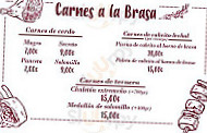 Brasería El Canito menu