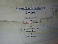 Les Frits De Mer menu