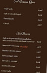 Au Fin Gourmet menu