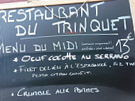 Trinketeko Ostatua menu