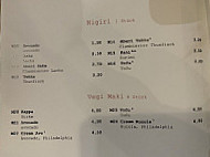 Nam Kio menu