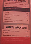 Restaurant les copains d'abord menu