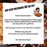 Pizza Welt Valentino menu