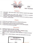 Casino Vernet Les Bains menu