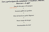 Auberge Saint Loup menu