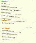 La Boudiniere menu