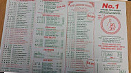 No 1 Chinese menu