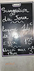 Au Bon Cote Des Choses menu