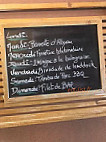 La Hutterie menu