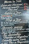 La Fontaine menu