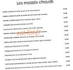 Chez Georges menu