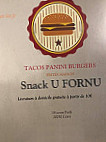 U Fornu menu