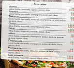 Salam Pizza menu