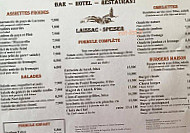 Laissac-speiser menu