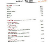 Sushi Top menu