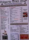 Crêperie Avel Mor menu