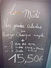 L'antre 2 menu