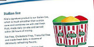 Rita's Italian Ice menu