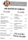 La Fontaine menu