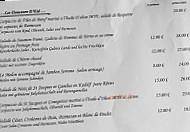 Auberge du Cerf menu