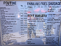 Charlie D's menu