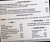 Cafe Creme menu