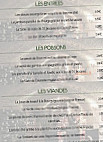 Le Galion menu