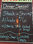 White Springs Night Club menu