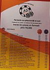 Ad Pizza menu