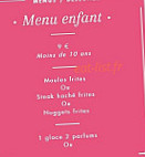 Le Coste Mor menu