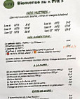 Le Patio menu