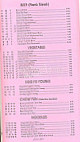 Ming's Chinese Japanese menu