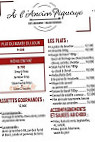 À L'ancien Piqueux menu