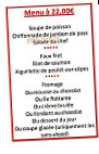 Le Relais menu