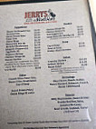 Jerry's Saloon menu