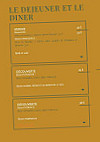 La Cascade Insolite menu