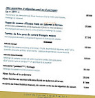 La Gardette menu