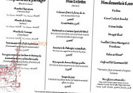 Bistro De La Grève menu