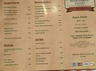 Shak's Grill menu