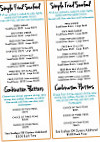 Swan's Burro Food Beverage Company menu