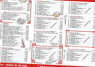 China Bistro Hoxing menu