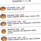 L'as De Pizz menu