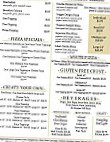 Pizza Cafe menu