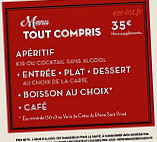 Bistrot du boucher menu